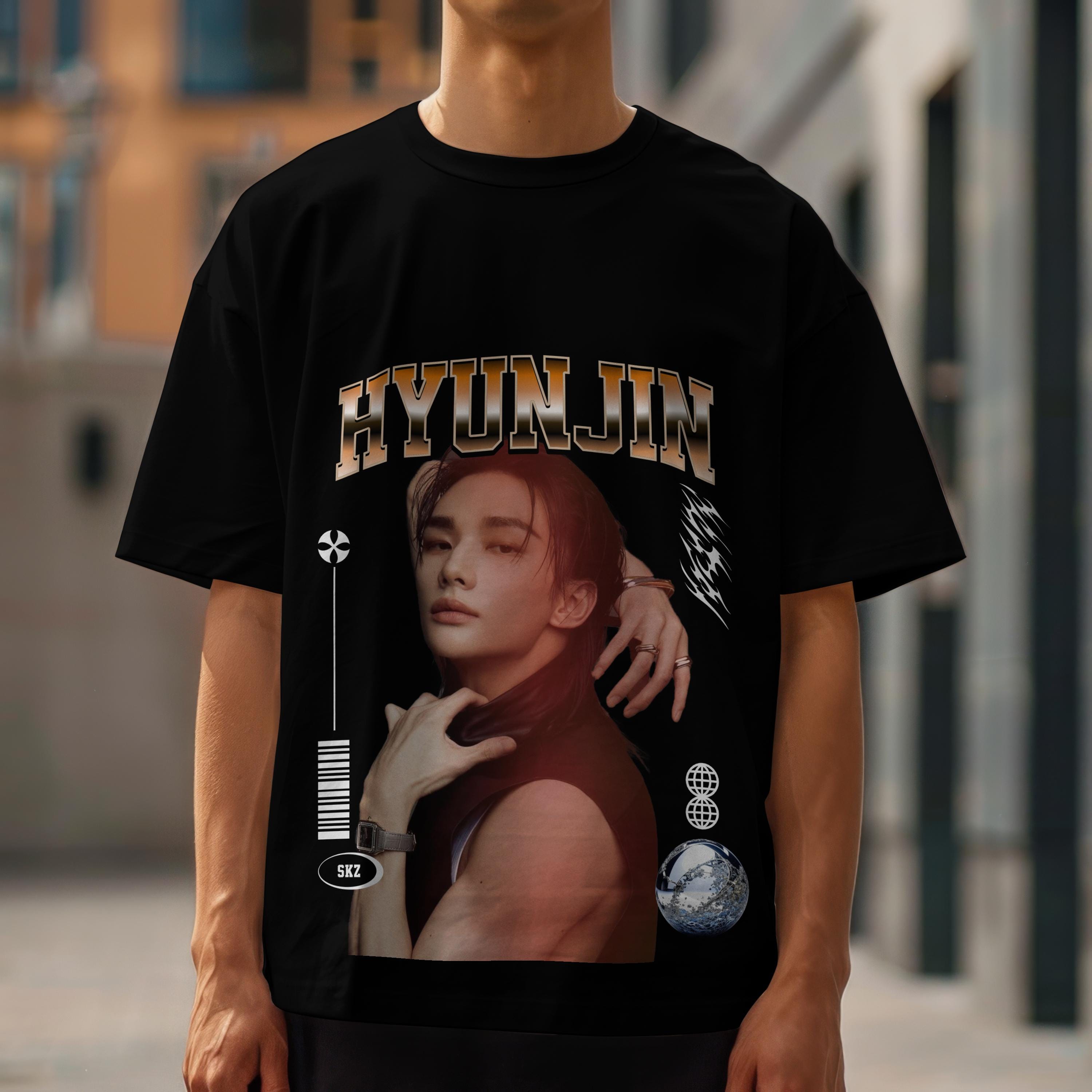 Hyunjin Straykids Graphic Tee: Vintage Kpop Shirt for STAY