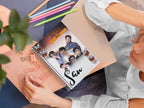 Custom Kpop Idol Notebook: Ruled Line Spiral Notebook