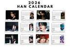 Custom 2026 Han Stray kids calendar