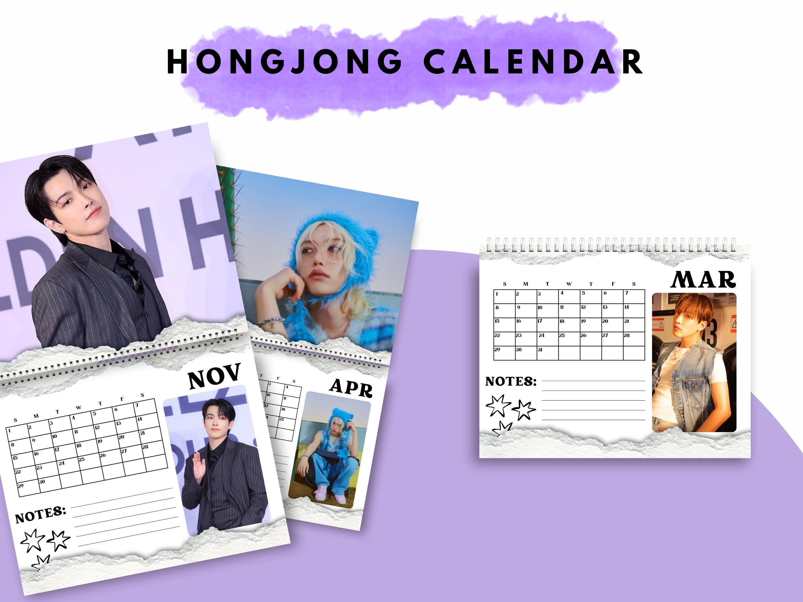 Custom 2026 Hongjoong Ateez Calendar