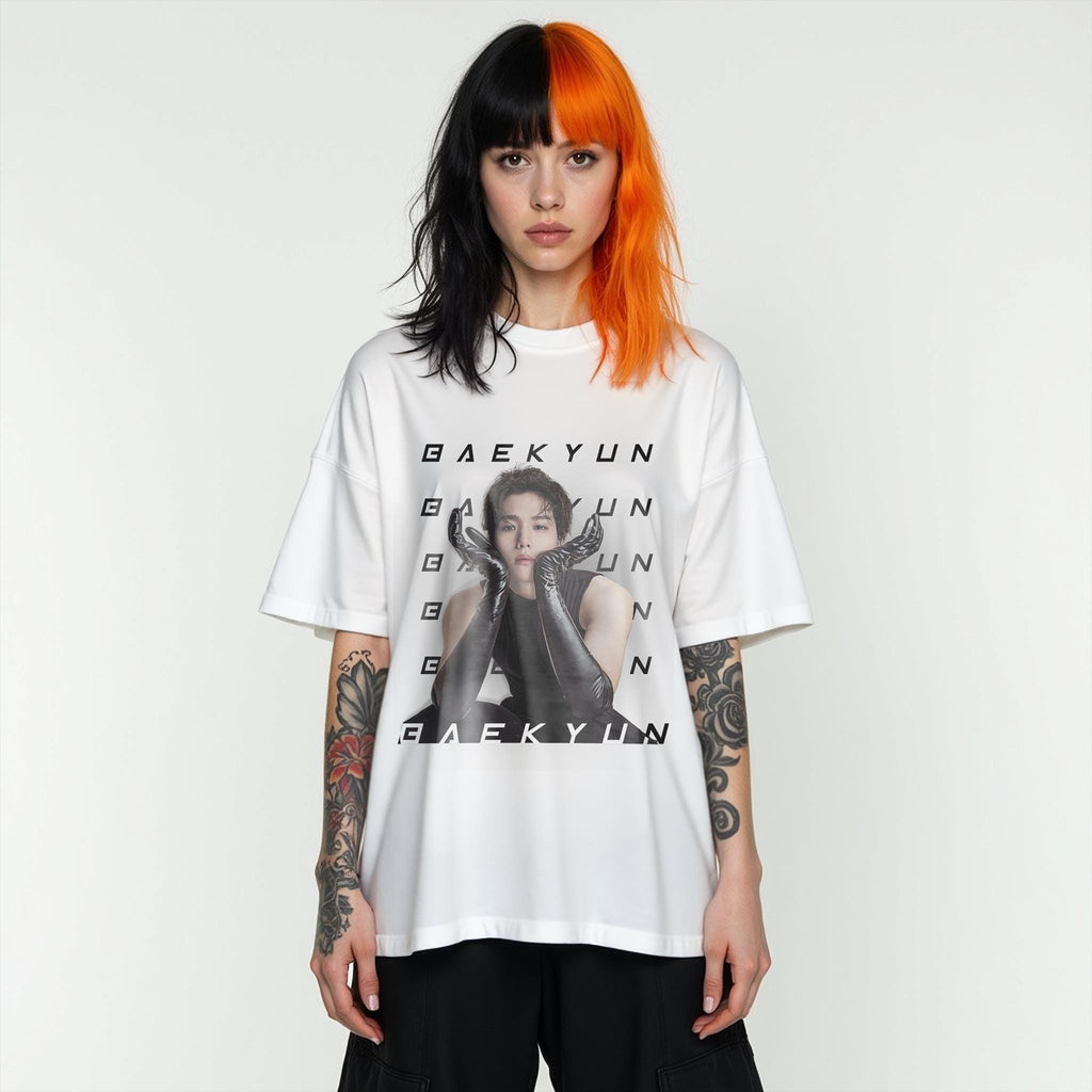 Baekhyun Kpop Comfort Colors Tee: Oversized EXO Fan Shirt