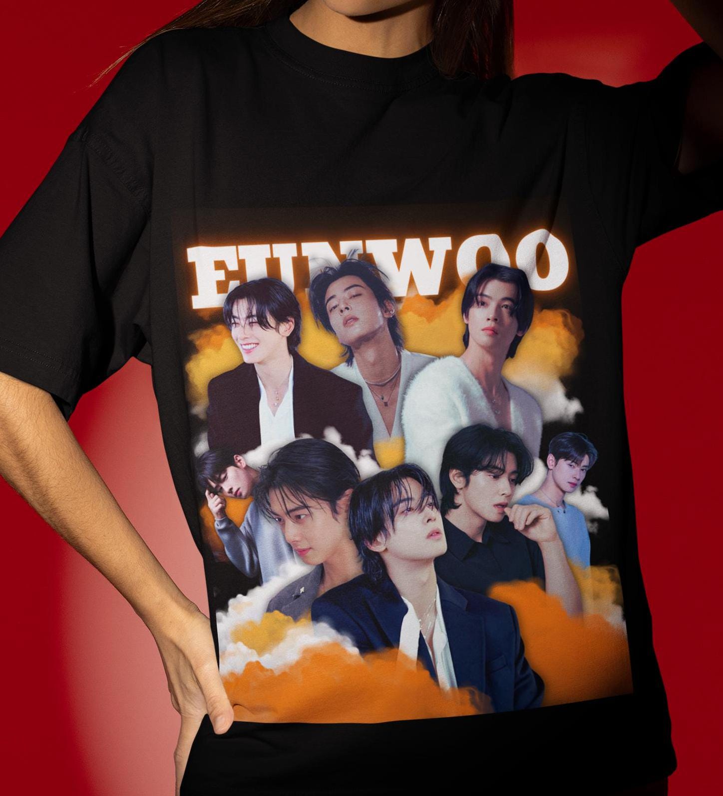 Custom K-Pop T-Shirt: Personalized Name & Design, US Cotton Tee